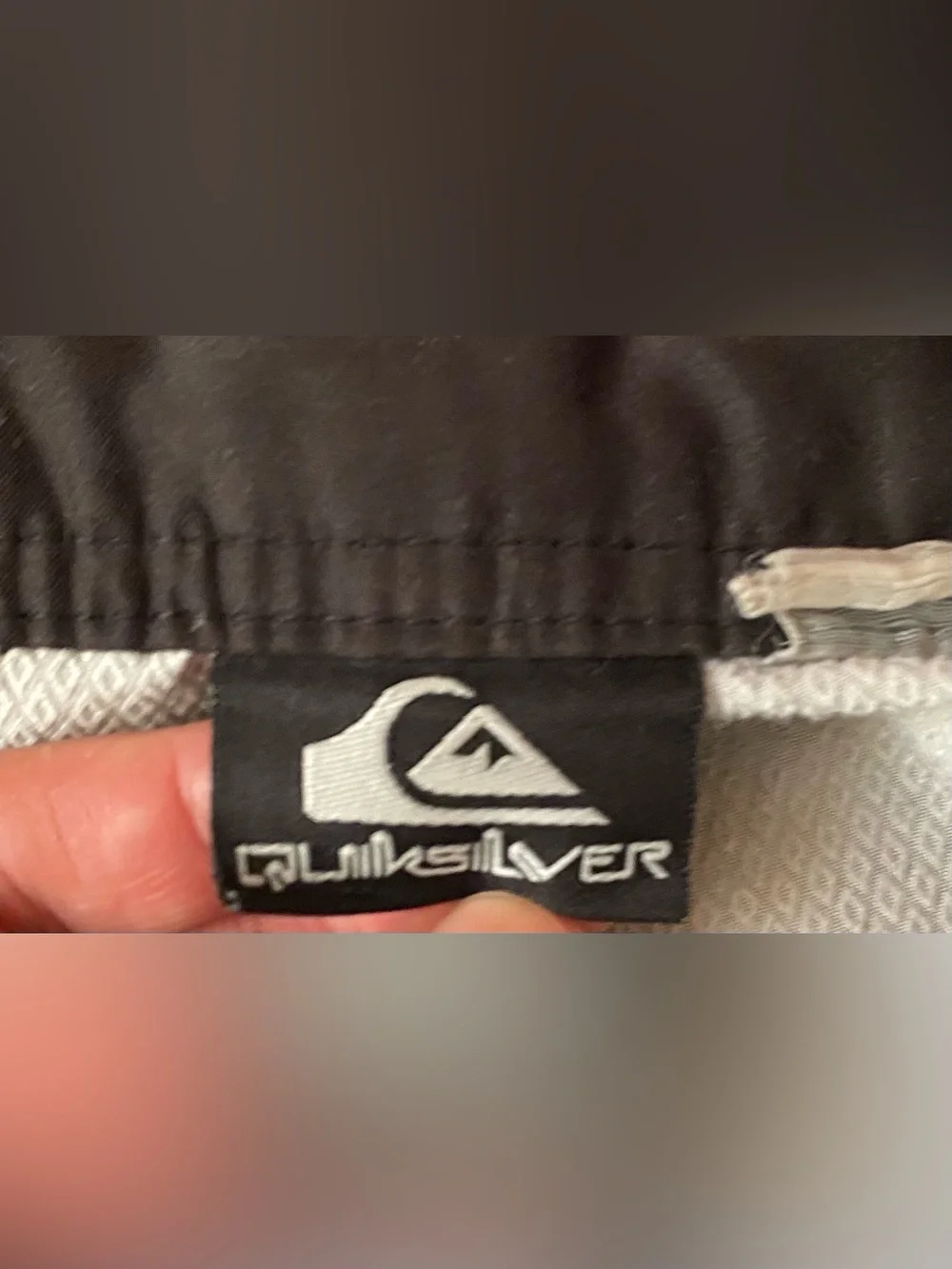 Quiksilver Mens Black Gray Camo Board Shorts 36 large